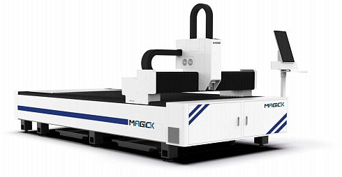Открытый одно-платформенный волоконный лазерный станок для резки MK-S в Тамбове